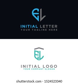 EL Logo Set is a modern graphic design, Inspirational logo design for all companies. -Vectors