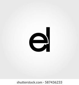 el lowercase logo black interrelated