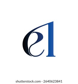 el modern minimalist logo design focusing on timeless wordmark typography. Ideal for businesses seeking a clean, professional identity using elegant initial-based branding.