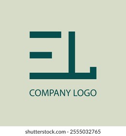 EL monogram concept copmany logo