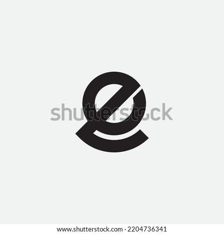 EL monogram logo template. Monogram logo. Stock fotó © 