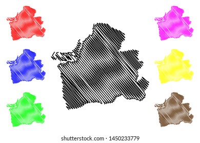 El Oro Province (Republic of Ecuador, Provinces of Ecuador) map vector illustration, scribble sketch El Oro map