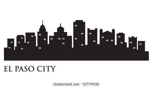 El Paso City Skyline Logo Template