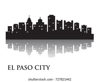 El Paso City Skyline Logo Template