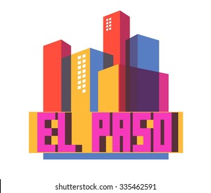 El Paso, in buntem Plakatdesign.