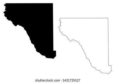 El Paso County, Texas (Counties in Texas, United States of America,USA, U.S., US) map vector illustration, scribble sketch El Paso map