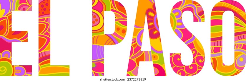 El Paso creative pattern text
