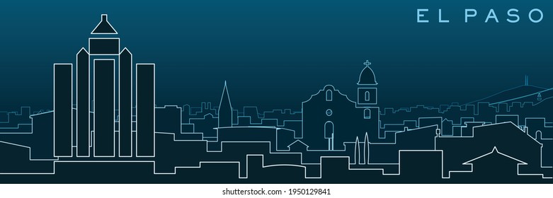 El Paso Multiple Lines Skyline und Wahrzeichen