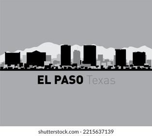 EL paso Texas t shirt graphic design vector illustration \