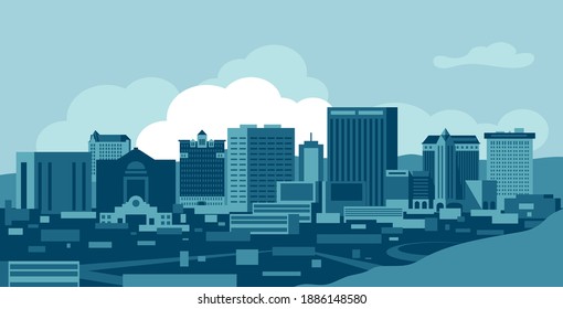 El Paso Texas USA skyline