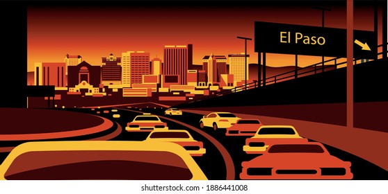 El Paso Texas USA skyline