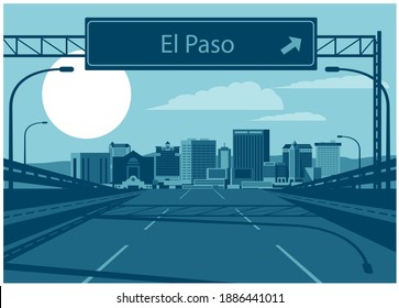 El Paso Texas USA skyline