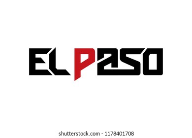 El Paso typography design vector, for t-shirt, poster and other uses