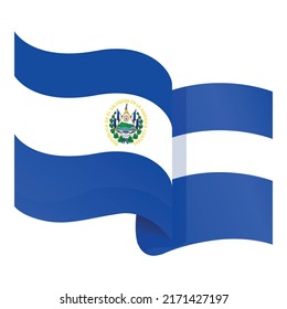 El Salvador border icon cartoon vector. Inpendence day. Republic map