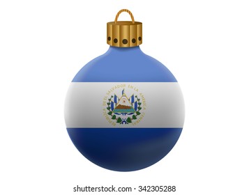 el salvador christmas ball isolated