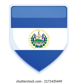 El Salvador emblem icon cartoon vector. City day. National day