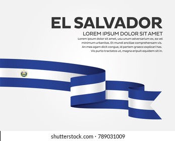 El Salvador flag background