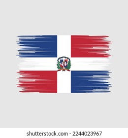 El Salvador Flag Brush Vector Illustration