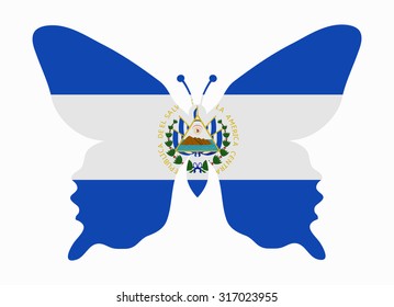 el salvador flag butterfly