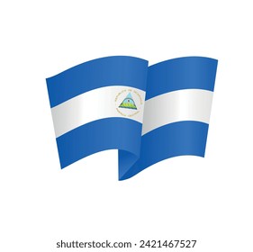 El Salvador flag isolated on white background. Vector illustration