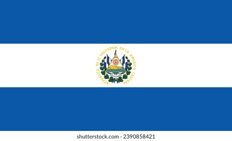  El salvador Flag, National flag of El Salvador that can be used for celebrating national days. Vector illustration El Salvador flag of background. flag symbol of Salvadoran.