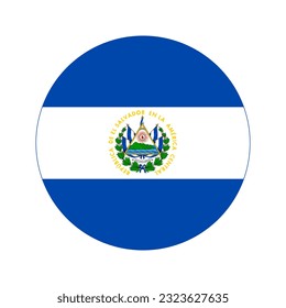 El Salvador flag simple illustration for independence day or election