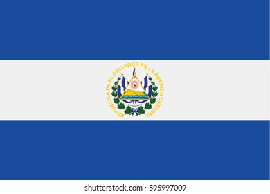 El Salvador flag vector