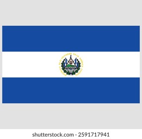 El Salvador Flag Vector Design ,El Salvador Country Flag