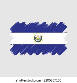 El Salvador Flag Vector. National Flag