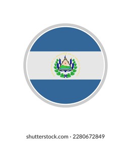 El Salvador flags icon set, El Salvador independence day icon set vector sign symbol