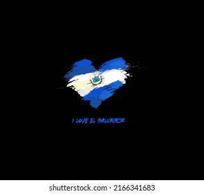 El Salvador grunge corazón de la bandera para su diseño.