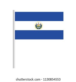 El Salvador Icon vector illustration,National flag for country of El Salvador isolated, banner vector illustration. Vector illustration eps10.