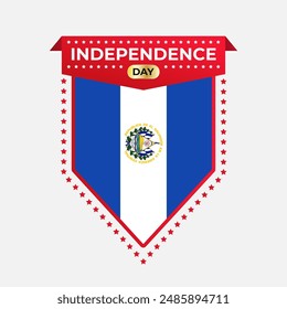 El Salvador Independence Day Banner Design