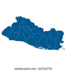 El Salvador map