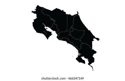 El Salvador map black color