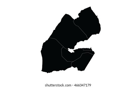 El Salvador map black color