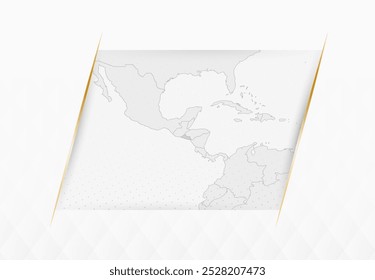 El Salvador Map in Blue with Gold Framed Accents. Modern Vector Map of El Salvador. Vector Illustration.