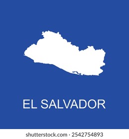 El Salvador Karte Symbol Illustration Design