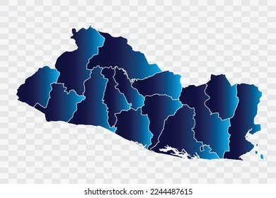 El Salvador Map indigo Color en los archivos de calidad de fondo blanco   png