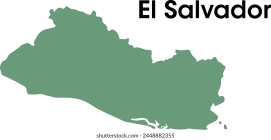 el salvador map in vectors