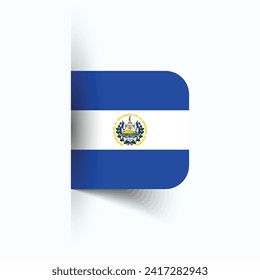 El Salvador national flag, El Salvador National Day, EPS10. El Salvador flag vector icon