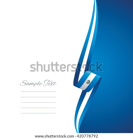 El Salvador right side brochure cover vector