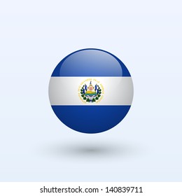 El Salvador Round Flag Vector Illustration Stock Vector (Royalty Free ...