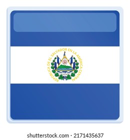 El Salvador seal icon cartoon vector. Day round. National monument