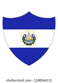 El Salvador Shield Flag