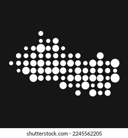 El salvador Silhouette Pixelated pattern map illustration