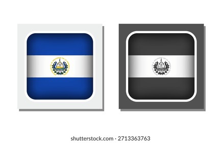 Icono de bandera redondeada de la Plaza de El Salvador
