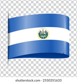 El Salvador marca bandeira nacional com sombra