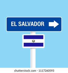 El Salvador traffic signs board design vector 