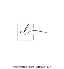 EL siganture logo concept in high quality professional design that will print well across any print media